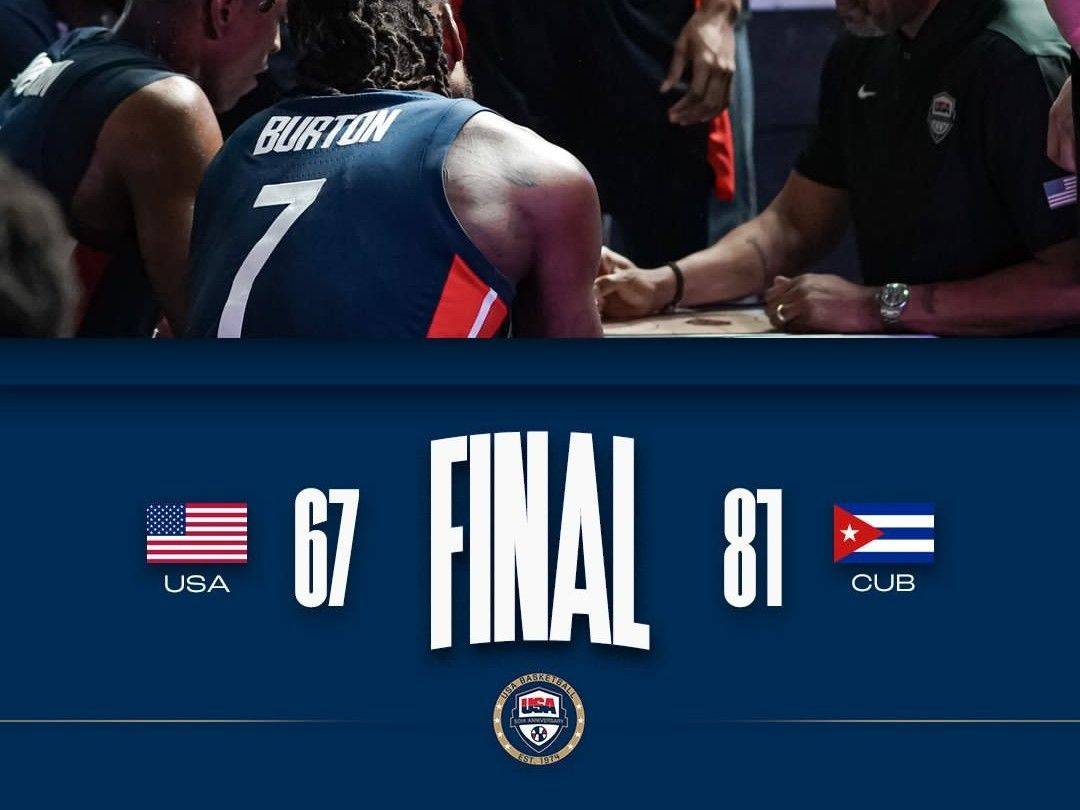 🤙81-67！古巴男篮历史首次击败美国男篮